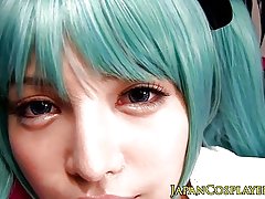 Sinine juustega hatsune miko creampied